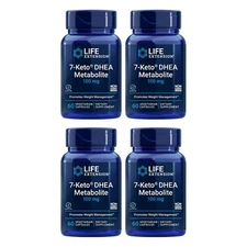 Life Extension 7-Keto DHEA Metabolite 100mg Healthy Body Weight 60 Capsule 4Pack