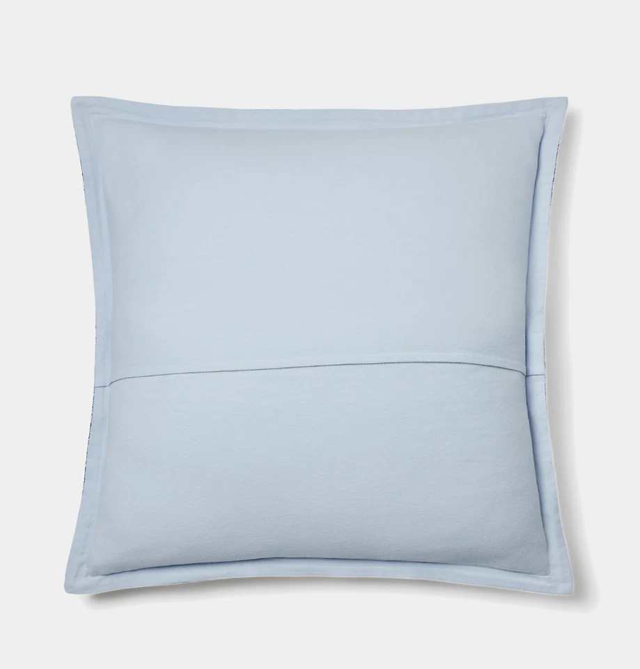 Ralph Lauren Bantry Azul Paisley Algodón Franela EURO Almohada Falsa 26"x 26" $125 Foto 3 de 4