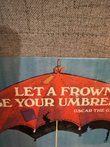 SEALED 1974 SESAME STREET OSCAR THE GROUCH LET A FROWN BE YOUR UMBRELLA ALBUM LP - Imagen 4 de 19