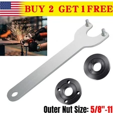 5/8"-11 Angle Grinder Spanner Wrench Flange Lock Nut Set For Dewalt Milwaukee US