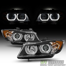 Black Hidxenon-afs 2006 2007 2008 Bmw E90 Sedan Led Tube Projector Headlights