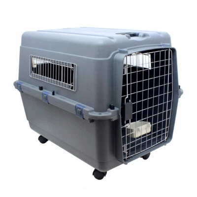 KARRY XL Stabile Hunde Transportbox Transportbox 100.0 x 67.0 x 75.0 cm Hunde Box Grau