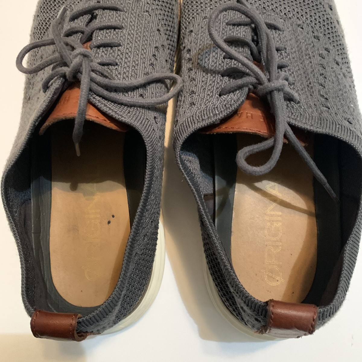 Cole Haan Original Grand Stitchlite Wingtip Oxford Gray C27961 Men Size 10.5 M Cole Haan Original Grand Stitchlite Wingtip Oxford Gray  main image 2