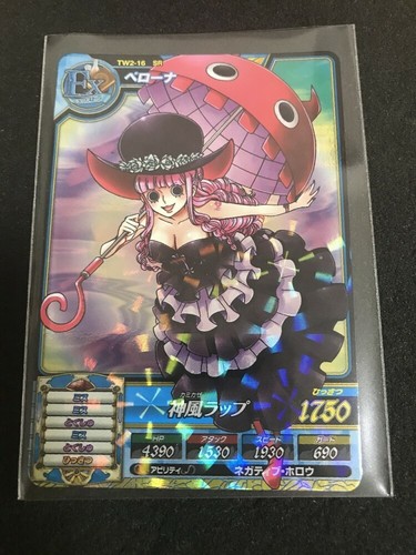 One Piece Card Game Treasure World Sr Holo Perona Bandai Anime Carddass Ebay