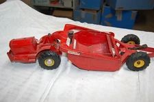 Doepke Heiliner Model Toys Red VTG Pressed Steel Earth Mover Truck Scraper