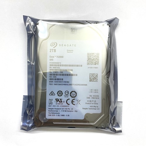 NEW SEAGATE EXOS ENTERPRISE ST2000NX0273 2TB 7.2K SAS 12GB/s 128MB 2.5" HDD - Afbeelding 1 van 3