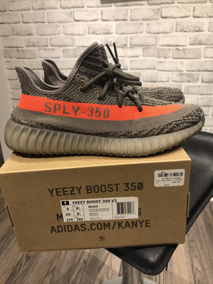 Adidas Yeezy Boost 350 V2 Beluga 1.0 - SIZE 9 - Gently Used- Reduced BB1826