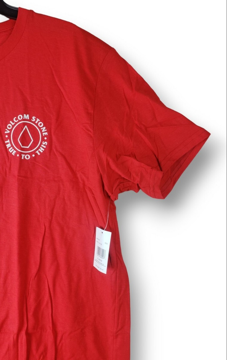 T-shirt Volcom Homme – Bordeaux – Manches Courtes – Graphique Skater – Taille S