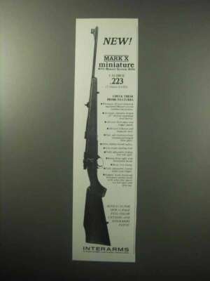 1987 Interarms Marx X Miniture M98 Mauser Rifle Ad