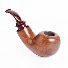 Tomato Pipe Rosewood Freehand Smoking Pipe Handcrafted Bent Curved Tobacco Pipe