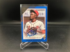 Reiver Sanmartin 2022 Topps Gallery Rookie Auto Blue #RA-RS /50 RC Reds