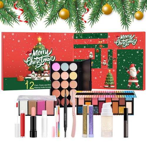 Christmas Countdown Gift Box Makeup Set Christmas Advent 12 Piece Set Individual
