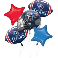 Tennessee Titans NFL Anagram Balloon Bouquet Birthday Decoration Football