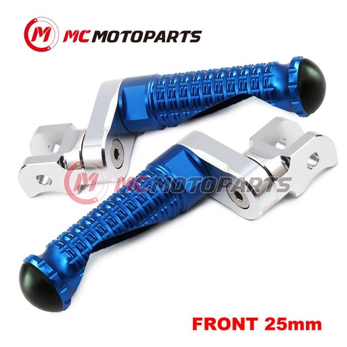 BLUE MPRO 25mm Extension Front Footpegs For MV Agusta Stradale 800 2015