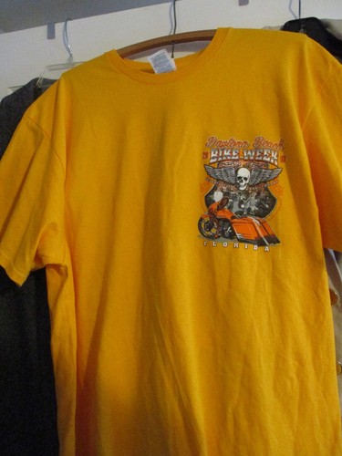 DAYTONA BEACH BIKE WEEK 2018 Anniversary BIKERS DEN Skull T-Shirt Gr. XL