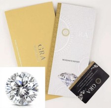 GRA Certified Loose Moissanite Round Stones D VVS1 1.5 carat