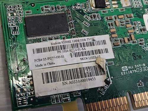 ATI Radeon 9200 SE 128MB DDR, AGP 8x, SKU 11022-10, TESTED AND WORKING! - Picture 4 of 4
