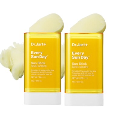 2X Dr Jart+ Every Day UV protector for Face Sun Stick SPF48 PA++++, 19g Korean