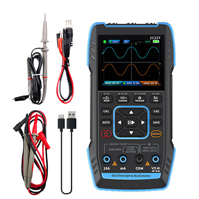 FNIRSI 3in1 Handheld Digital Oscilloscope Signal Generator Multimeter Zweikanal