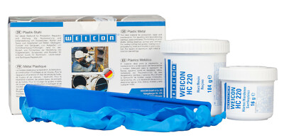 WEICON Keramik HC 220 | keramisch gefülltes Epoxidharz-System grau 200 g | Set