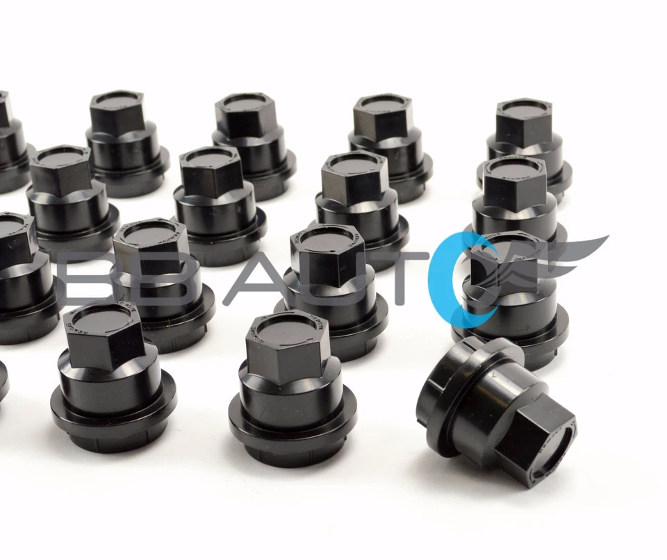 JUEGO DE 20 TAPAS DE TUERCAS NEGRAS NUEVAS CHEVROLET S10 BLAZER GMC JIMMY SONOMA Foto 4 de 4