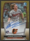 2023 Bowman Chrome Gold Refractor Gunnar Henderson RC Rookie AUTO 45/50