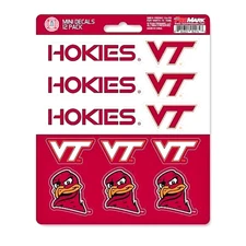 Virginia Tech Hokies Vinyl Die-Cut Sticker Set / Decal Sheet *Free Shipping