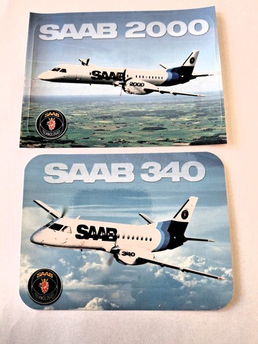 SAAB 340 + SAAB2000 Stickers 5in x 3 3/4in - 第 1/2 張圖片
