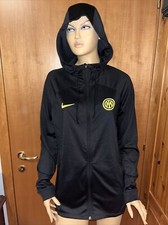 INTER MILAN HOODED TRAINING TRACKSUIT TOP JACKET SOCCER FOOTBALL NIKE Sz M