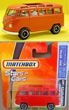 MATCHBOX VW T1 SAMBA BUS / 21 WINDOW BUS orange MBX METAL STARS 2007 - OVP/MOC