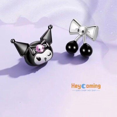 Kawaii Kuromi Ear Stud Cute Jewelry Simple Women Earrings Girls