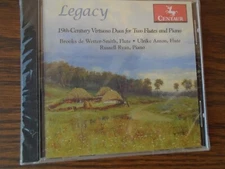 Legacy  19th Century Virtuoso Duos for Two Flutes and Piano - New Sealed CD