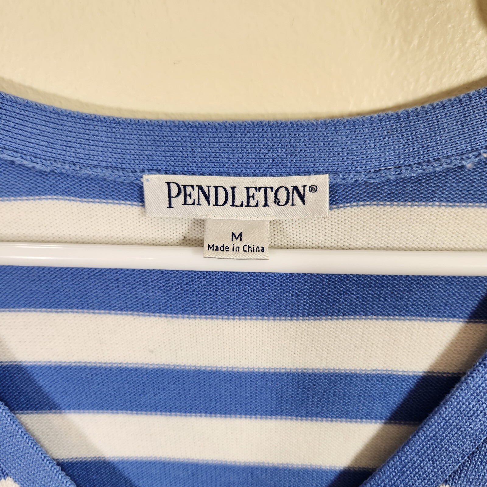 womens pendleton nautical striped button down car… - image 3