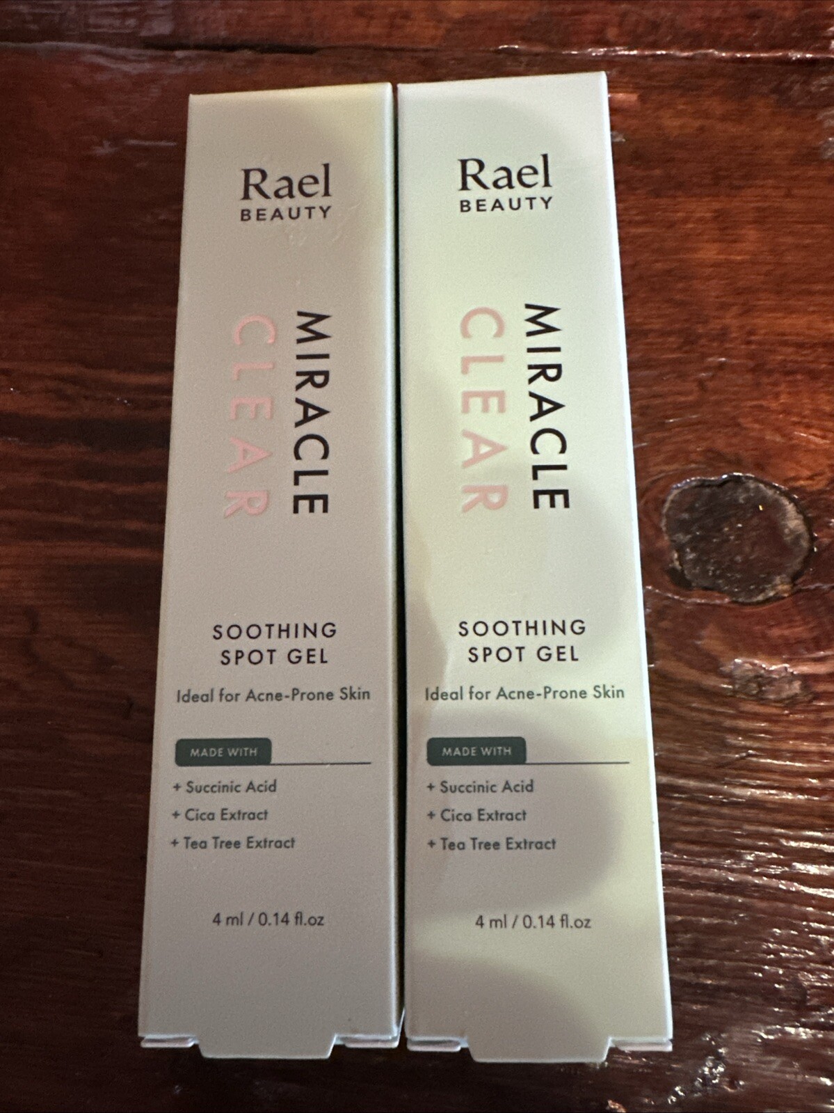 Pack of 2 - Rael Beauty Miracle Clear Soothing Spot Gel | 0.14 fl oz - NEW
