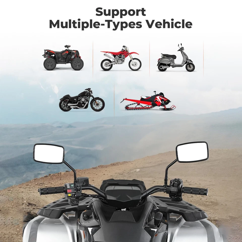 Juego de espejos retrovisores laterales moto para Ducati Monster 620 696 750 797 800 1000 Foto 2 de 4