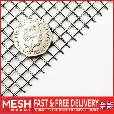 The Mesh Company HD 304 Stainless Steel Mesh | 4LPI x 1.6mm Wire = 4.75mm Hole