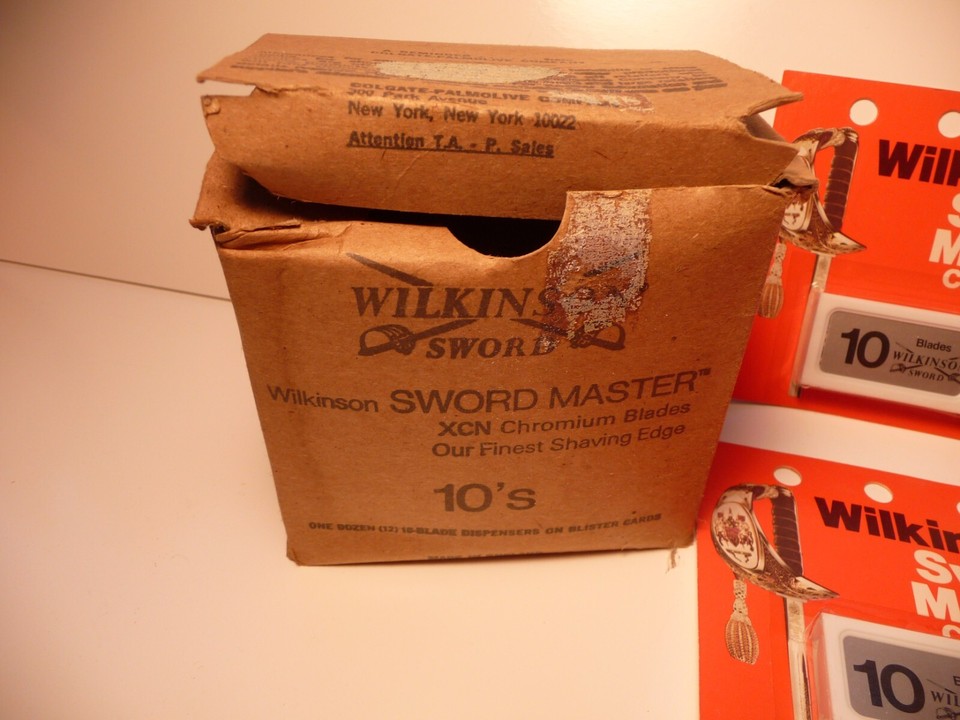 190 Wilkinson Double Edge Razor Blades 19 Packs of 10 New Old Stock