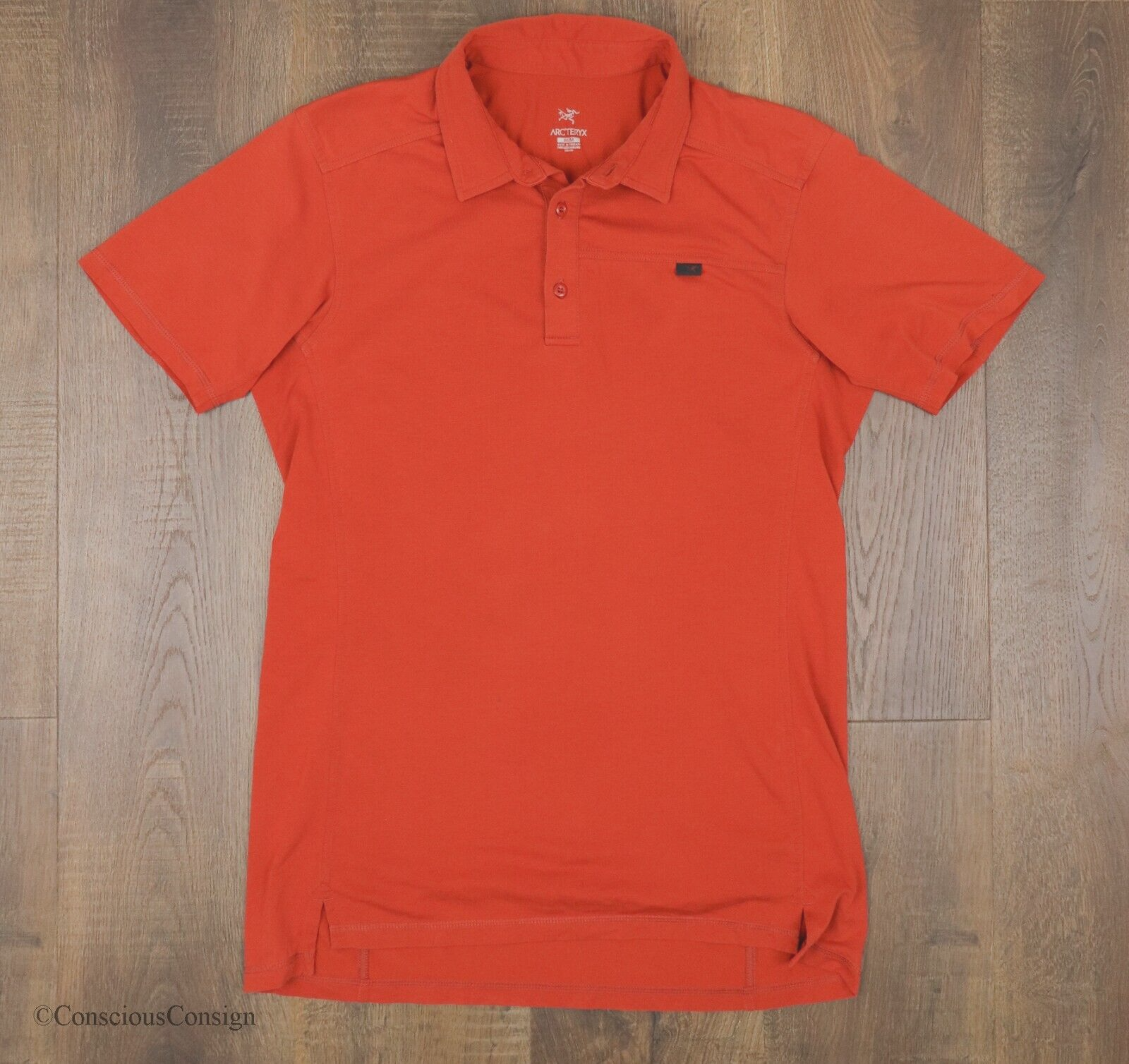 Polo Arc'teryx Captive media manica corta arancione casual relax outdoor