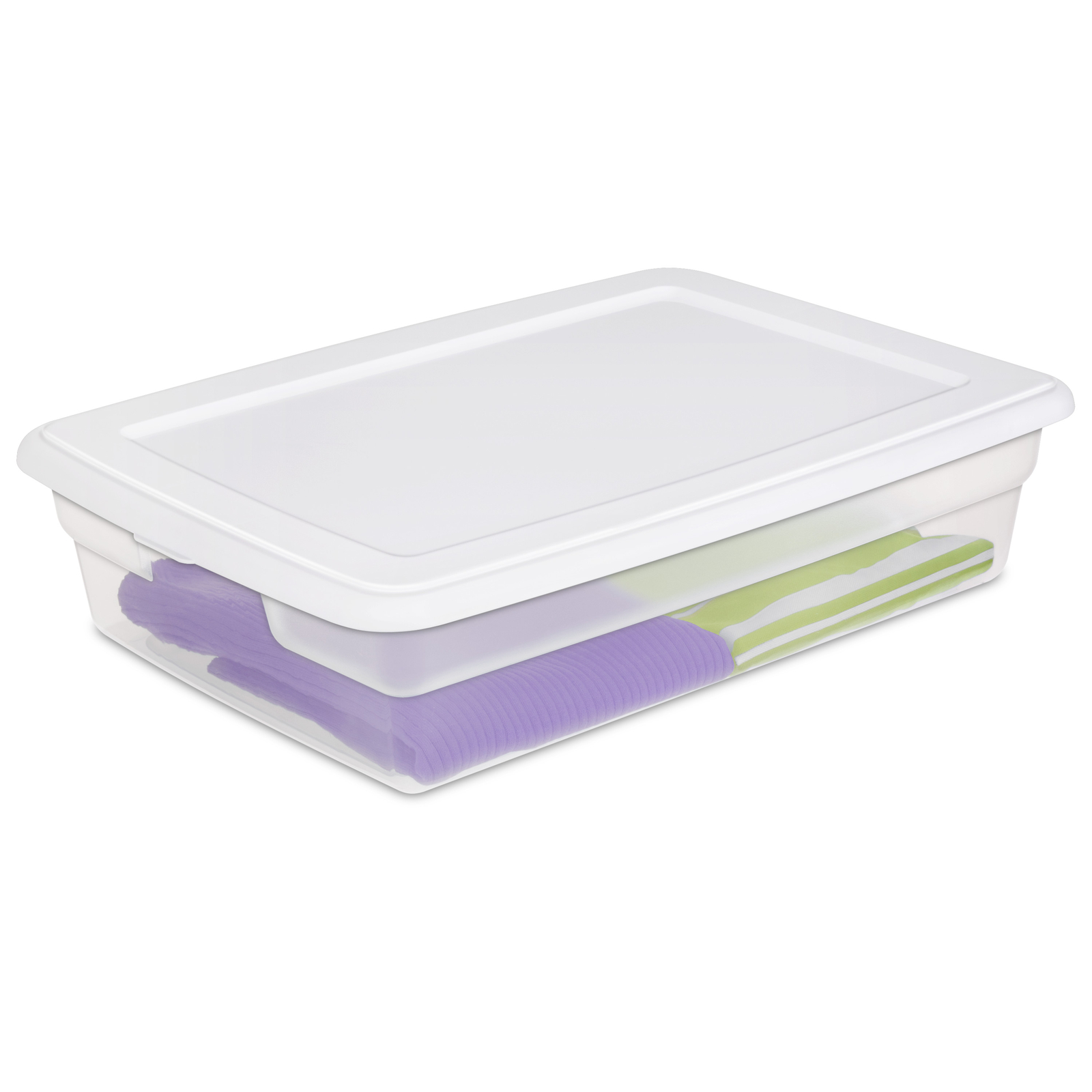 Sterilite 28 Qt. Storage Box Plastic White Set of 10 BPAfree and