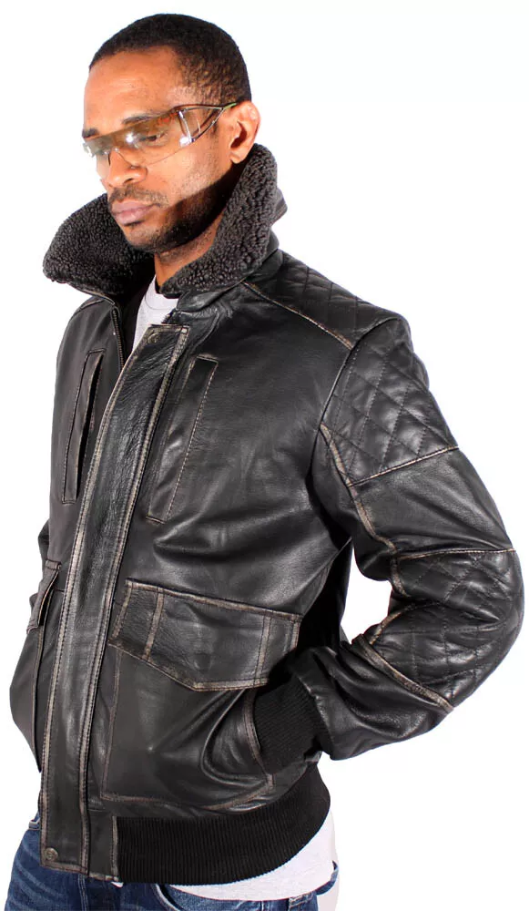 Heavy leather store jacket