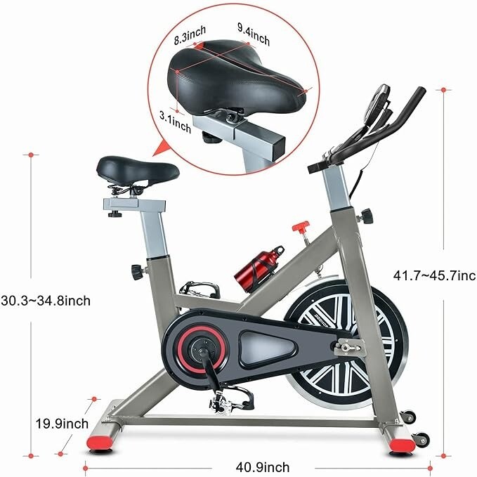 COLLECTION NN5 ODOGYM Exercise Bike For Indoor Training With Bottle