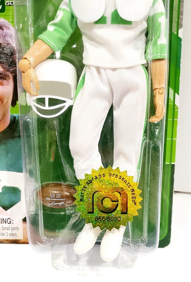 Figura de acción Joe Namath New York Jets NFL Legends numerada limitada a 8000 - 8" Foto 4 de 4