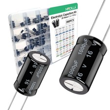 280 Pcs Electrolytic Capacitor Assortment Kit 0.1Uf - 1000Uf , 24 Values Direct