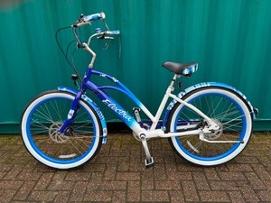 Selle de vélo - Spring blue - Confortable - Large - Mixte - Montage