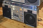 SANYO MX920 GHETTOBLASTER BOOMBOX VINTAGE CLEAN needs service or 4PARTS