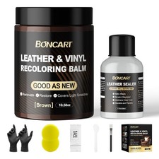 Leather Recoloring Balm with Leather Sealer, 10.58oz Leather Color Restorer, ...