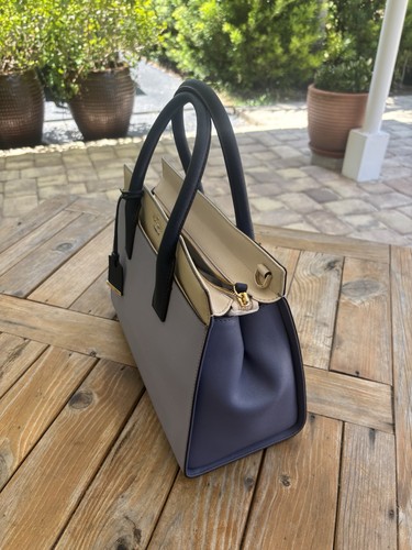 Kate Spade Cameron Street Candace Satchel Crossbody Handbag Blue New - Picture 2 of 11