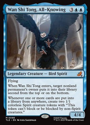 MTG WAN SHI TONG, ALL-KNOWING 98 FOIL EXC - - TLE EN - MAGIC