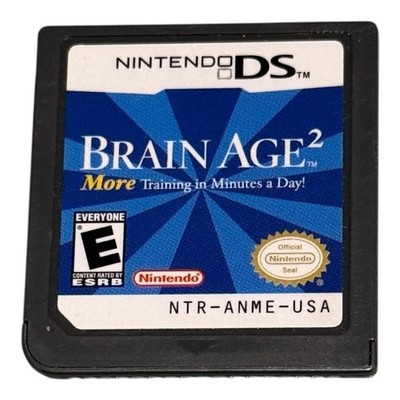 Brain Age 2 More Training Nintendo DS Game Cartridge Only E Rated Puzzle Game