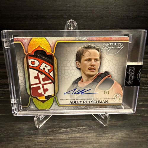 Topps 2025 Dynasty Adley Rutschman Auto Patch 1/1 Dynastic Deed DAP-ARU5